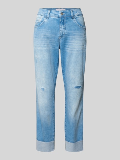 Angels Cropped Jeans im Used-Look Modell 'Darleen' Blau 2