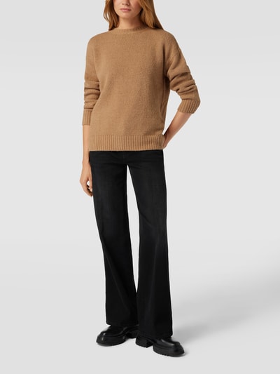 Weekend Max Mara Sweter z dzianiny z prążkowanymi wykończeniami model ‘XANADU’ Camel 1