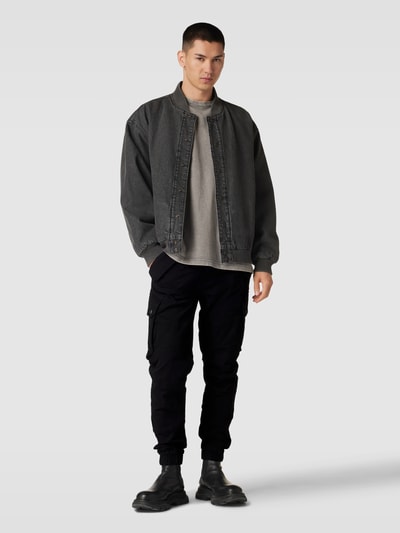 Alpha Industries Cargobroek met labeldetails, model 'COMBAT' Zwart - 1