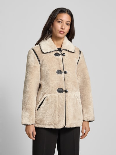 GUIDO MARIA KRETSCHMER WOMAN Kurtka ze sztucznego futra model ‘Fina’ Beżowy 4
