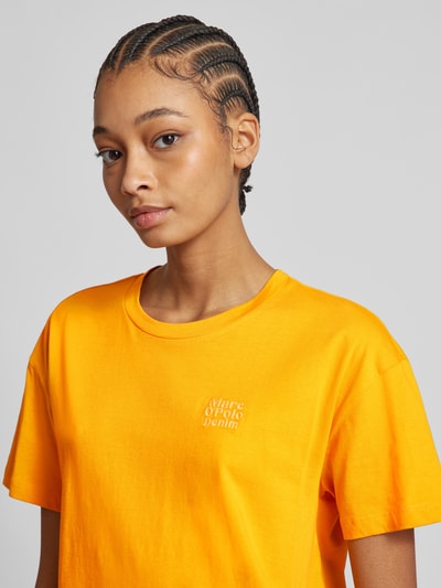 Marc O'Polo Denim T-Shirt mit Label-Stitching Orange 3