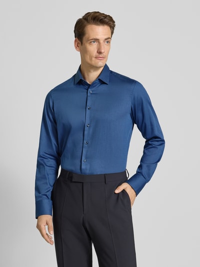 Christian Berg Men Regular Fit Businesshemd mit Kentkragen Marine 4