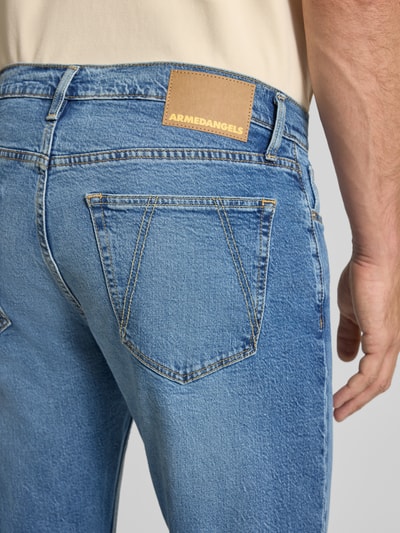 Armedangels Jeansy o kroju straight fit z mieszanki bawełny model ‘DYLAANO’ Niebieski 3