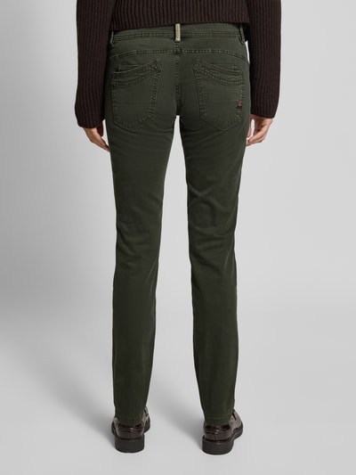 Buena Vista Slim fit jeans met knoopsluiting, model 'Malibu' Donkergroen - 5