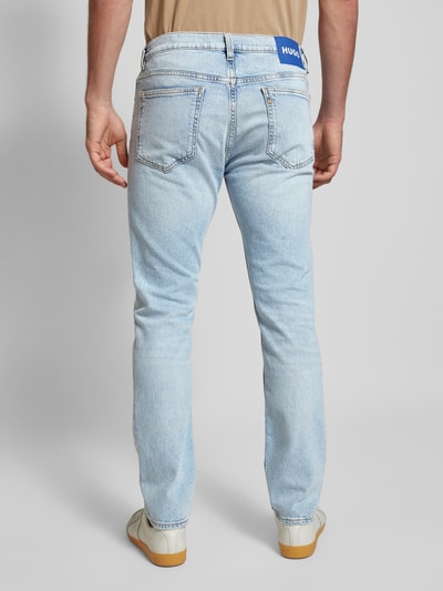 Hugo Blue Regular Fit Jeans im 5-Pocket-Design Modell 'Ash' Hellblau 5