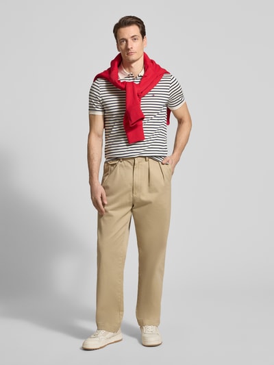 Tommy Hilfiger Regular fit Poloshirt van puur katoen Model 'LIQUID COTTON' Offwhite - 1