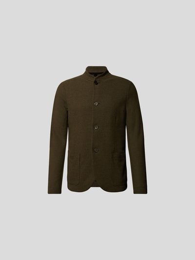 Harris Wharf London Cardigan mit Knopfleiste Dunkelgrün 2