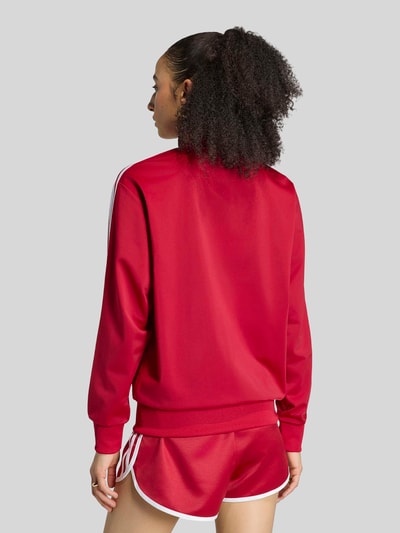 adidas Originals Sweatjacke mit Logo-Stitching und Zweiwege-Reißverschluss Rot 4