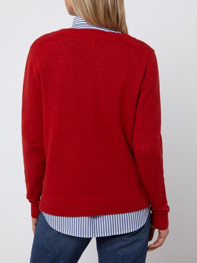 Tommy Hilfiger Pullover aus Wolle mit Logo-Stickerei  Rot 5