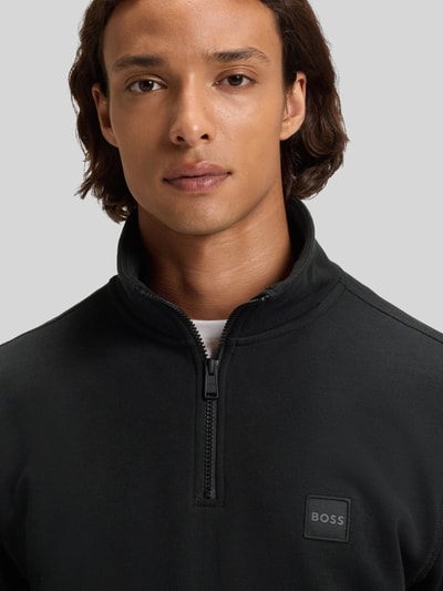 BOSS Orange Regular fit sweatshirt van puur katoen, model 'ZETRUST' Zwart - 3