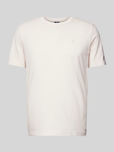 CHAMPION T-Shirt mit Logo-Stitching Beige 2