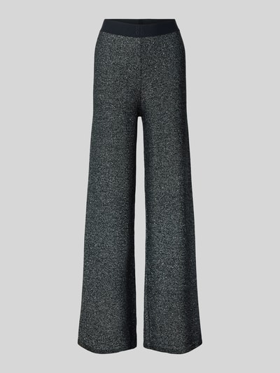 HUGO Flared cut broek met elastische band, model 'Savesti' Zwart - 2