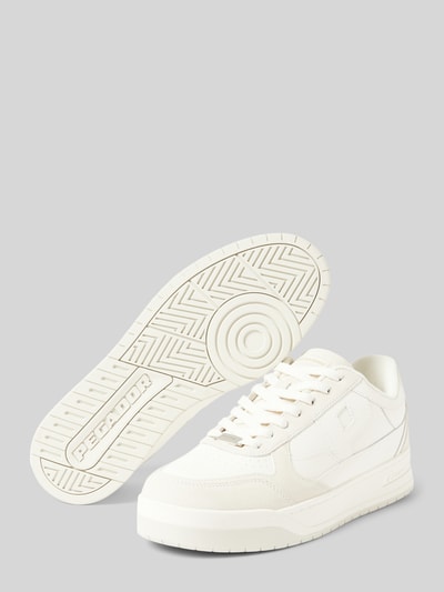 Pegador Ledersneaker mit Label-Applikation Modell 'PULSE LOW' Offwhite 4