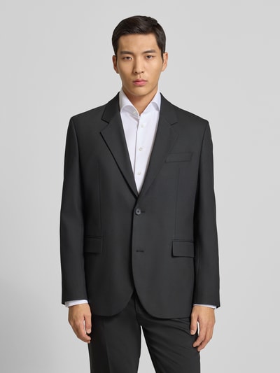 HUGO Regular fit colbert met viscose Zwart - 4