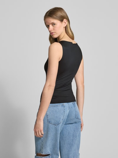 WEEKDAY Tanktop met boothals model 'Annie' Zwart - 5