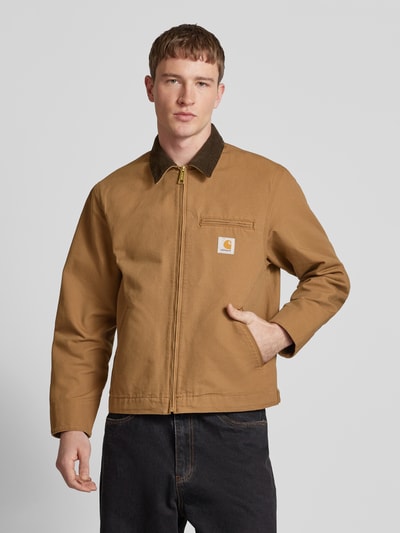 Carhartt Work In Progress Jacke mit Paspeltaschen Modell 'Detroit' Cognac 4