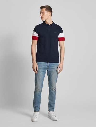 HECHTER PARIS Poloshirt met contraststrepen Lichtblauw - 1