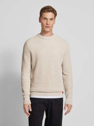 Superdry Gebreide pullover met ronde hals Lichtgrijs - 4