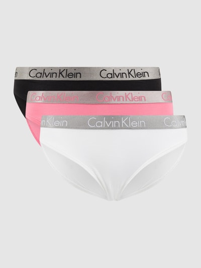 Calvin Klein Underwear Slip mit Logo-Bund im 3er-Pack  Pink 1