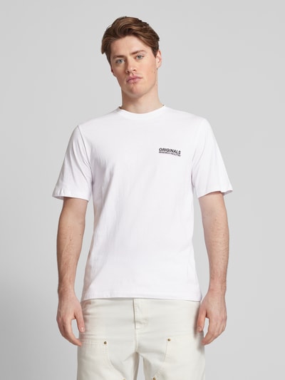 Jack & Jones T-Shirt mit Motiv-Print Modell 'RECIPE' Weiss 4