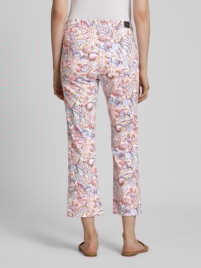 Gardeur Spodnie o rozkloszowanym i skróconym kroju Mocnoróżowy 5