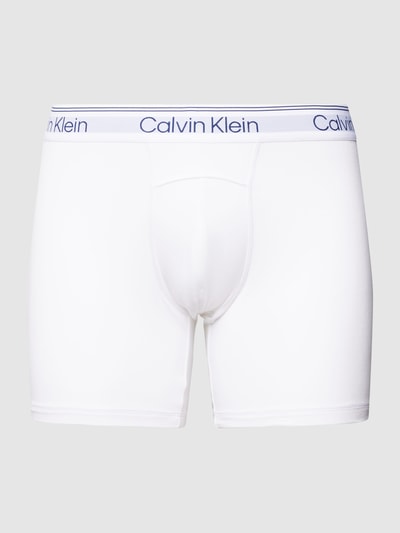 Calvin Klein Underwear Obcisłe bokserki z detalem z logo Biały 2