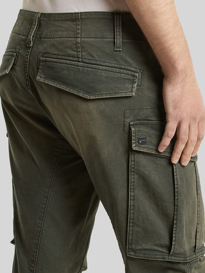 G-Star RAW Regular tapered cargobroek van katoenmix model 'Rovic' Kaki - 3