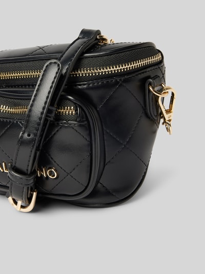 VALENTINO BAGS Umhängetasche mit Label-Applikation und Steppnähten Modell 'NUR' Black 2