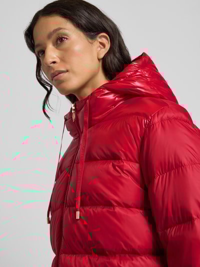 LIU JO SPORT Gewatteerd jack met ritssluiting en klepzakken Donkerrood - 3