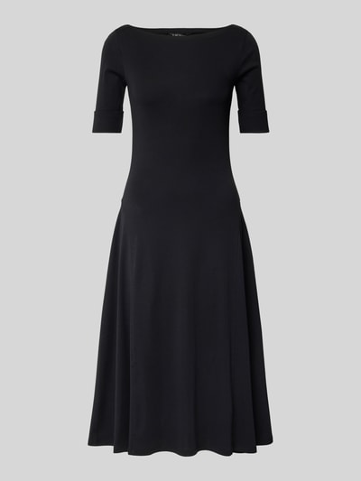 Lauren Ralph Lauren Midikleid mit Rundhalsausschnitt Modell 'MUNZIE' Black 2