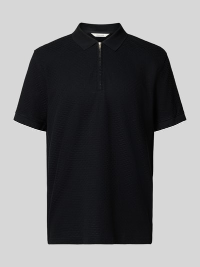 SELECTED HOMME Regular fit poloshirt van puur katoen, model 'ISAAC' Zwart - 2