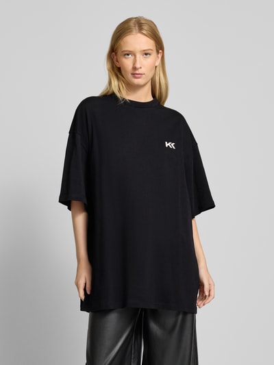 Karo Kauer Oversized T-Shirt mit Label-Print Black 4