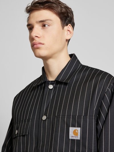 Carhartt Work In Progress Sakko mit Label-Patch Modell 'SEATON' Black 3