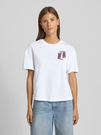 Rich & Royal T-shirt met motiefprint Wit - 4