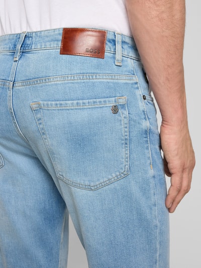 BOSS Orange Regular fit jeans van katoenmix, model 'REMAINE BO' Jeansblauw - 3