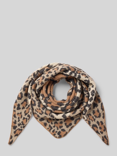 Kurt Beines Schal im Animal-Look Modell 'Soft Leo Triangular' Beige 1