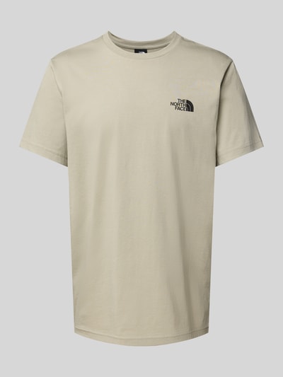 The North Face T-Shirt mit Label-Print Hellgrau 2