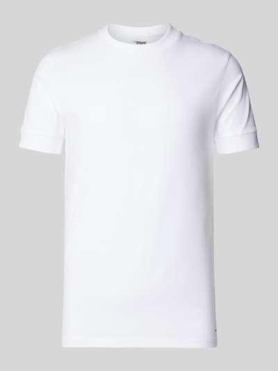 Drykorn T-shirt met ribboorden, model 'ANTON' Wit - 2