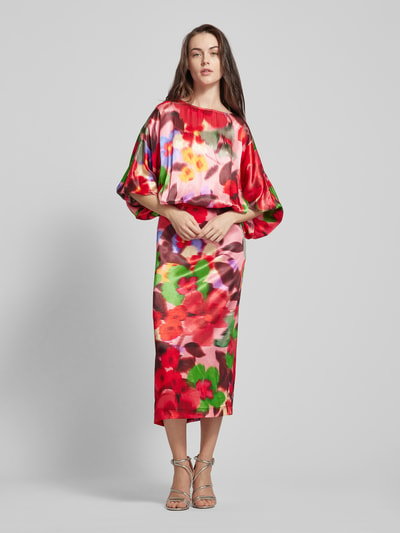 Essentiel Maxi-jurk in batiklook Rood - 4