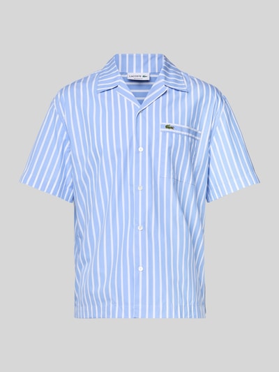 Lacoste Relaxed fit vrijetijdsoverhemd met resortkraag Lichtblauw - 2