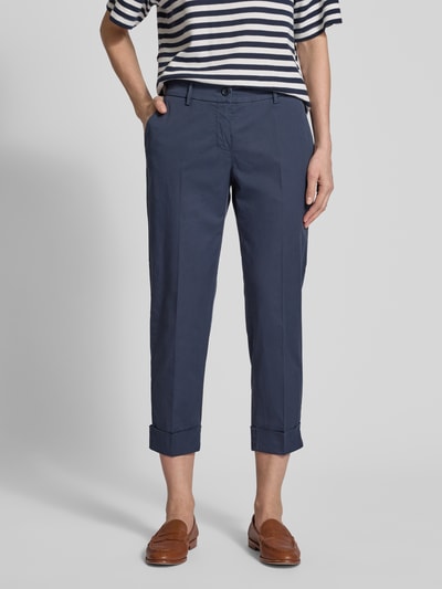 Raffaello Rossi Regular Fit Chino mit verkürztem Schnitt Modell 'DORA' Marine 4