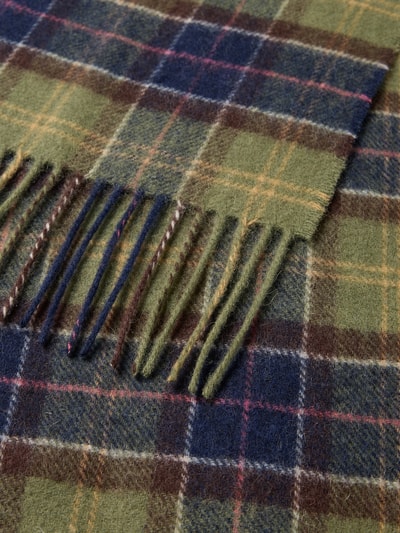 Barbour Sjaal van pure wol  Groen - 2