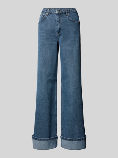 Oui Wide Leg Jeans im 5-Pocket-Design Jeansblau 2