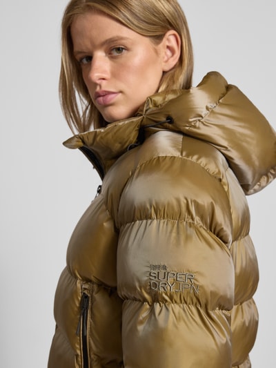 Superdry Steppjacke mit Reißverschlusstaschen Oliv 3