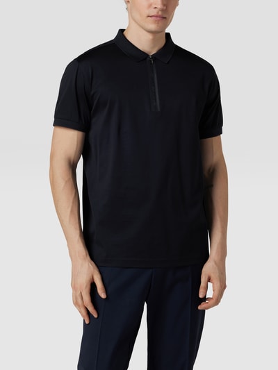 JOOP! Collection Kurzärmeliges Poloshirt mit Reißverschluss Black 4