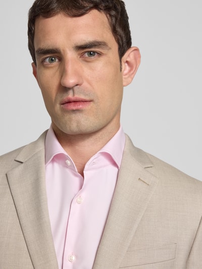 HECHTER PARIS Slim fit pak met reverskraag Beige - 3