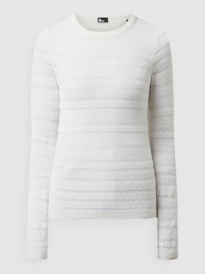 THE KOOPLES Pullover van een mix van wol en viscose  Offwhite - 2