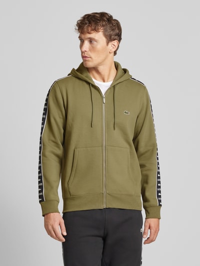 Lacoste Sweatjacke mit Kapuze Oliv 4