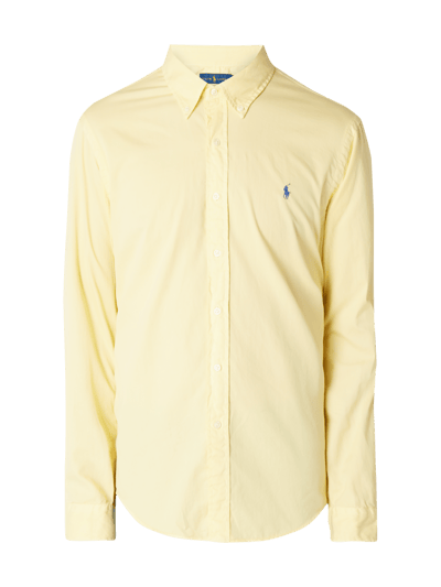 Polo Ralph Lauren Koszula casualowa o kroju slim fit z kołnierzykiem typu button down Jasnożółty 2