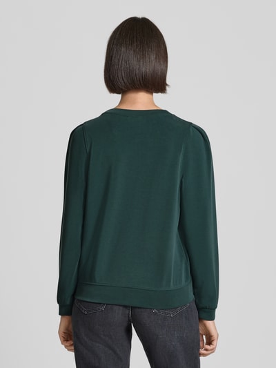 s.Oliver RED LABEL Regular fit sweatshirt van modalmix Donkergroen - 5